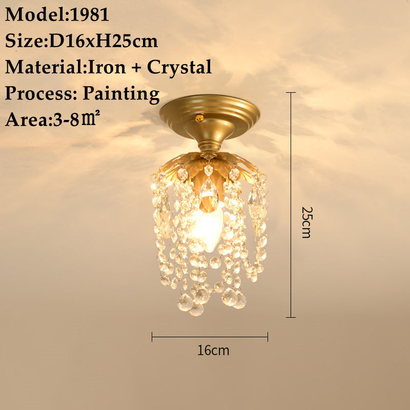 American Small Chandelier Crystal